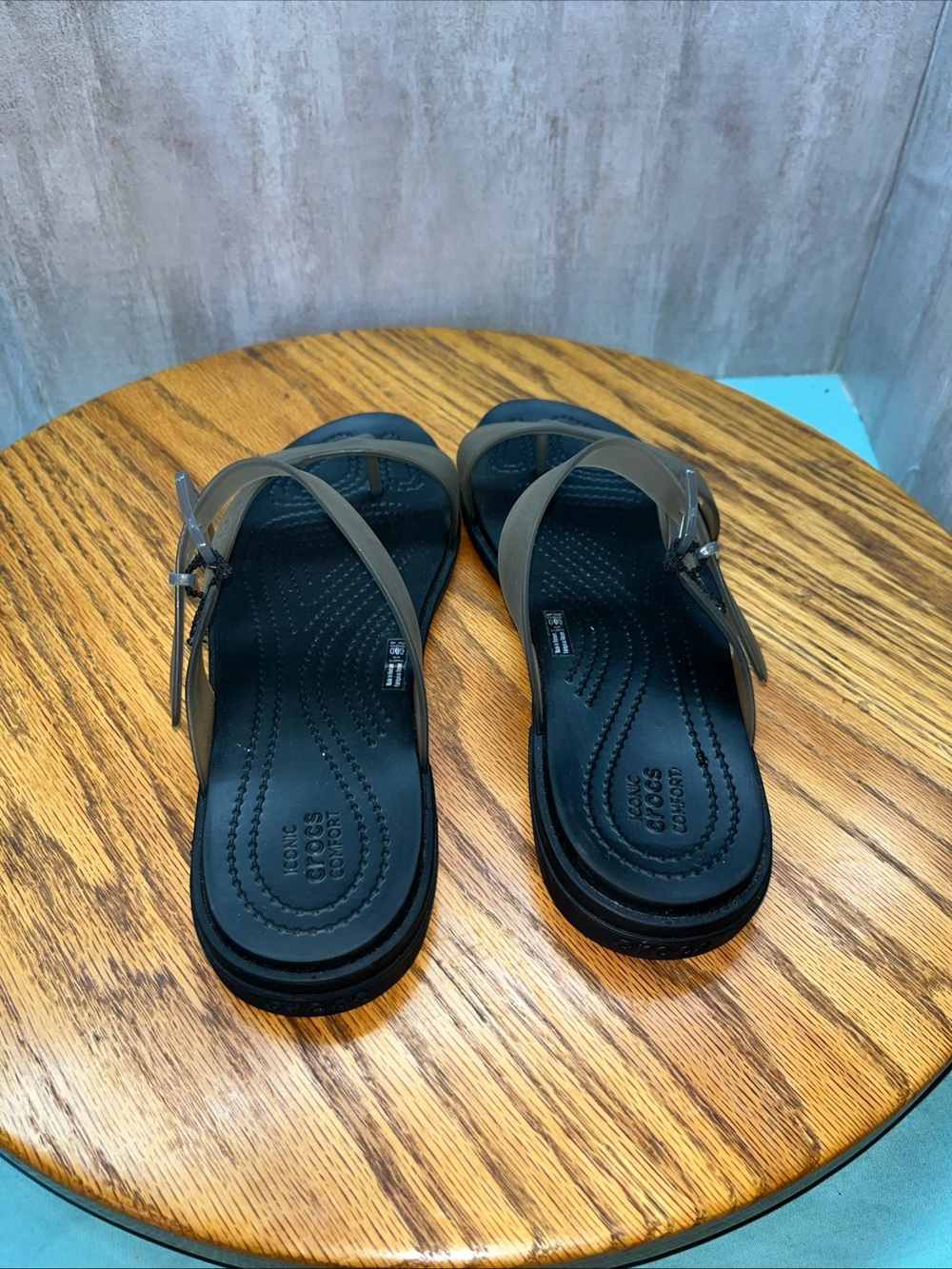 Ladies, crocs, sandals, size 10W
